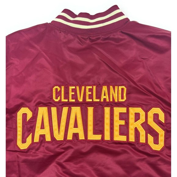 Cleveland Cavaliers Starter Mens 6XL Legacy Vintage Satin Bomber Varsity Jacket - Picture 12 of 12